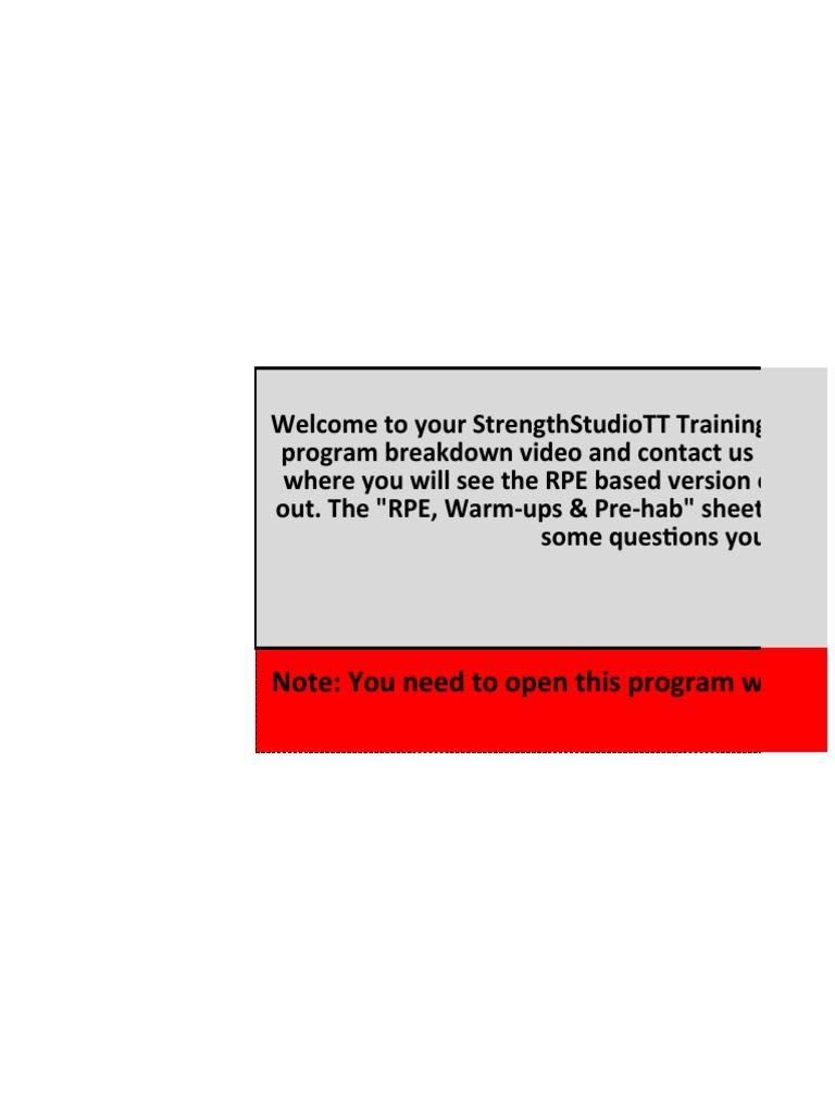 Powerlifting Hypertrophy Program Guide | PDF | Management Of Obesity ...