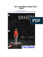 Theatre Brief 11th Edition Cohen Test Bank