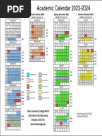 Citrus College 2023-24 Calendar 