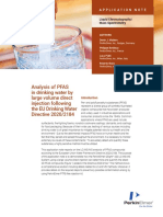 LCMSMS Analysis of PFAS in Drinking Water by Large Volume Direct Injection Following The EU Drinking Water Directive 2020-2184