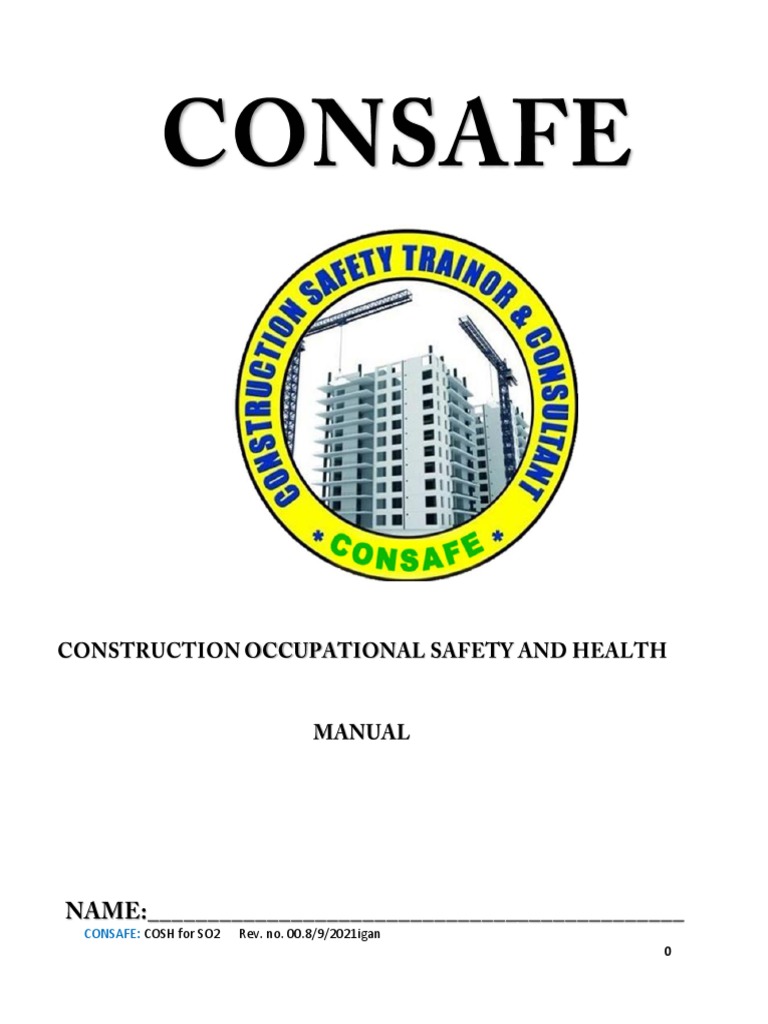 COSH Training Manual for Safety Officers | PDF | Occupational Safety ...