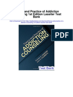 Theory and Practice of Addiction Counseling 1st Edition Lassiter Test Bank