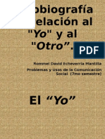 Autobiografía en Relación Al YO y Al OTRO