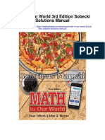 Math in Our World 3rd Edition Sobecki Solutions Manual