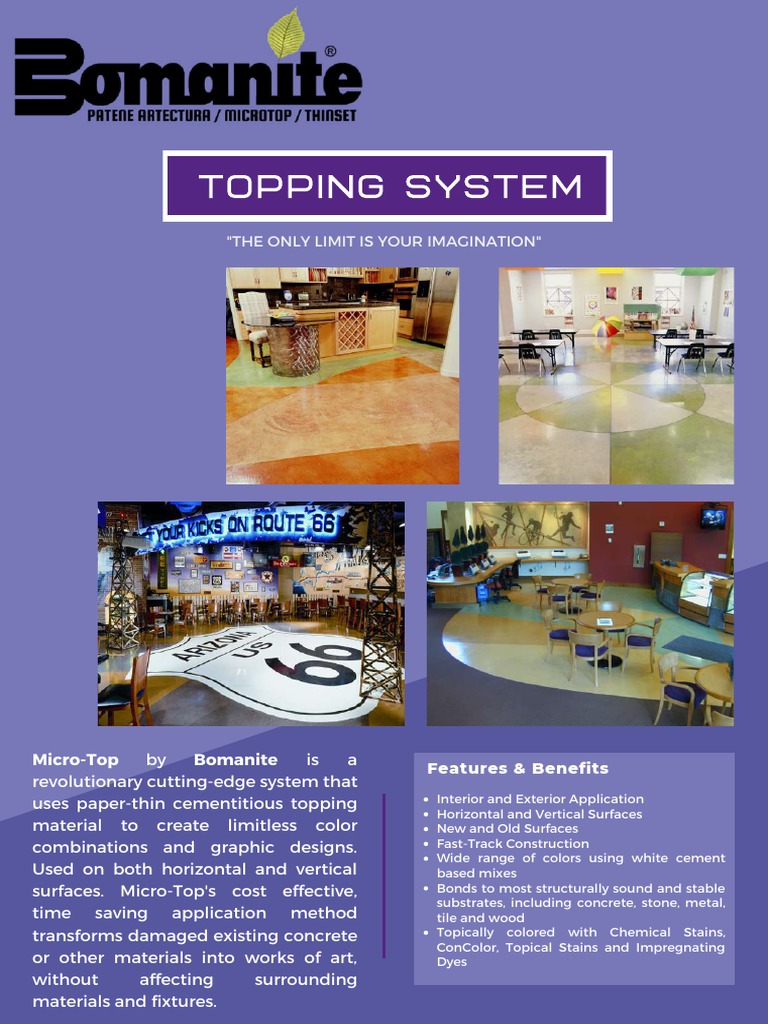 2022 Brochure - Bomanite Microtop | PDF | Concrete | Materials Science