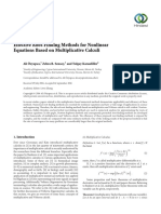 Research Article: Effective Root-Finding Methods For Nonlinear Equations Based On Multiplicative Calculi