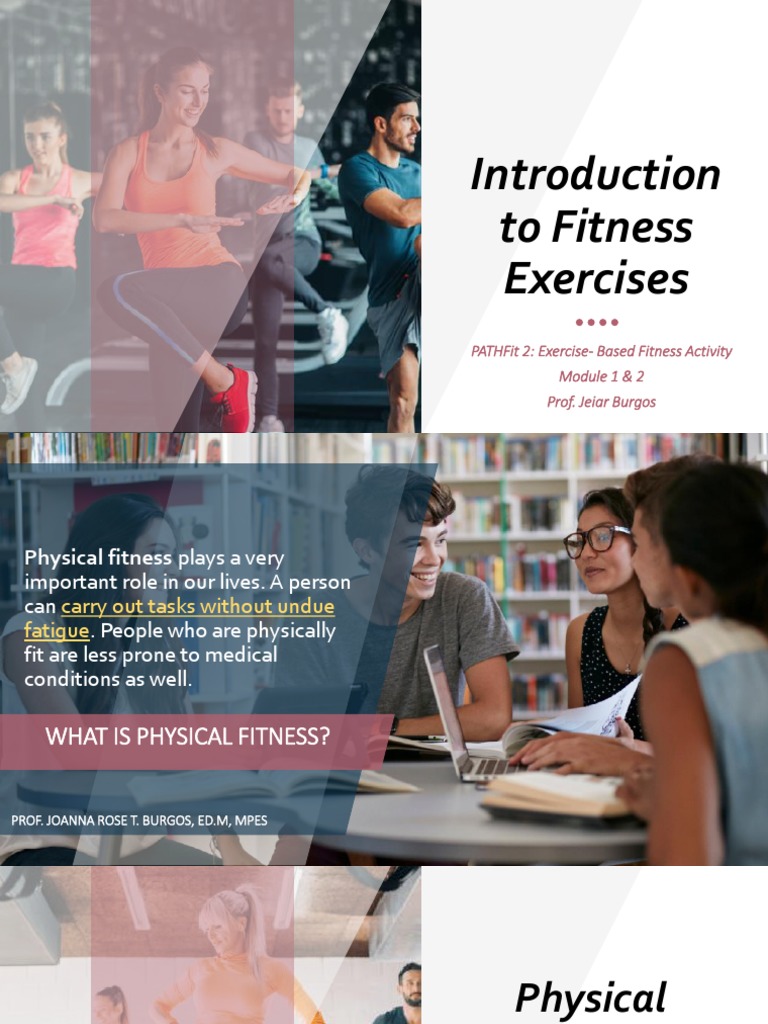 PATHFIT 2 MODULE 1 Introduction to Fitness Exercises PDF Physical