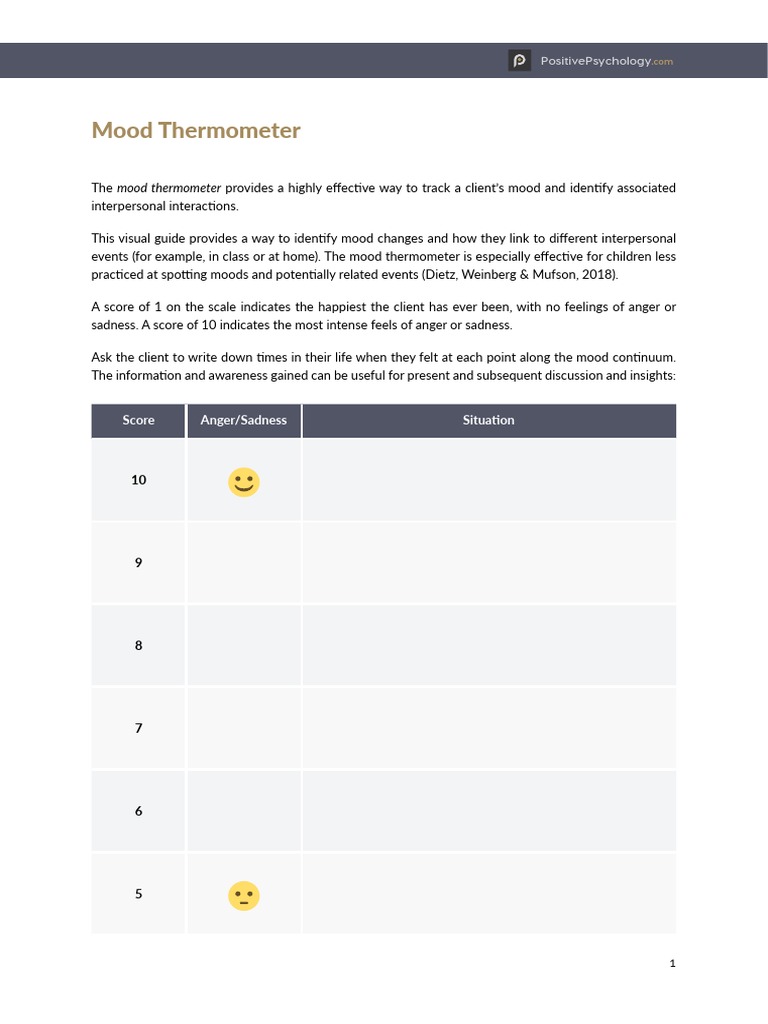 Mood Thermometer PDF