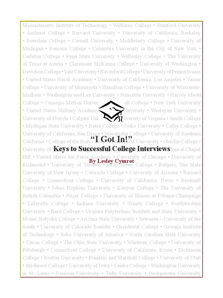 I Got In! Interview Mini Course | PDF | All Rights Reserved