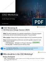 Microsoft CISO Workshop Security Strategy and Program