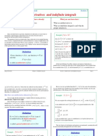 Antiderivatives and Indefinite Integrals