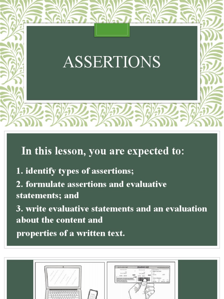 Assertions | Download Free PDF | Argument | Cognitive Science