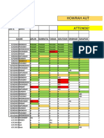 Attendence Sheet