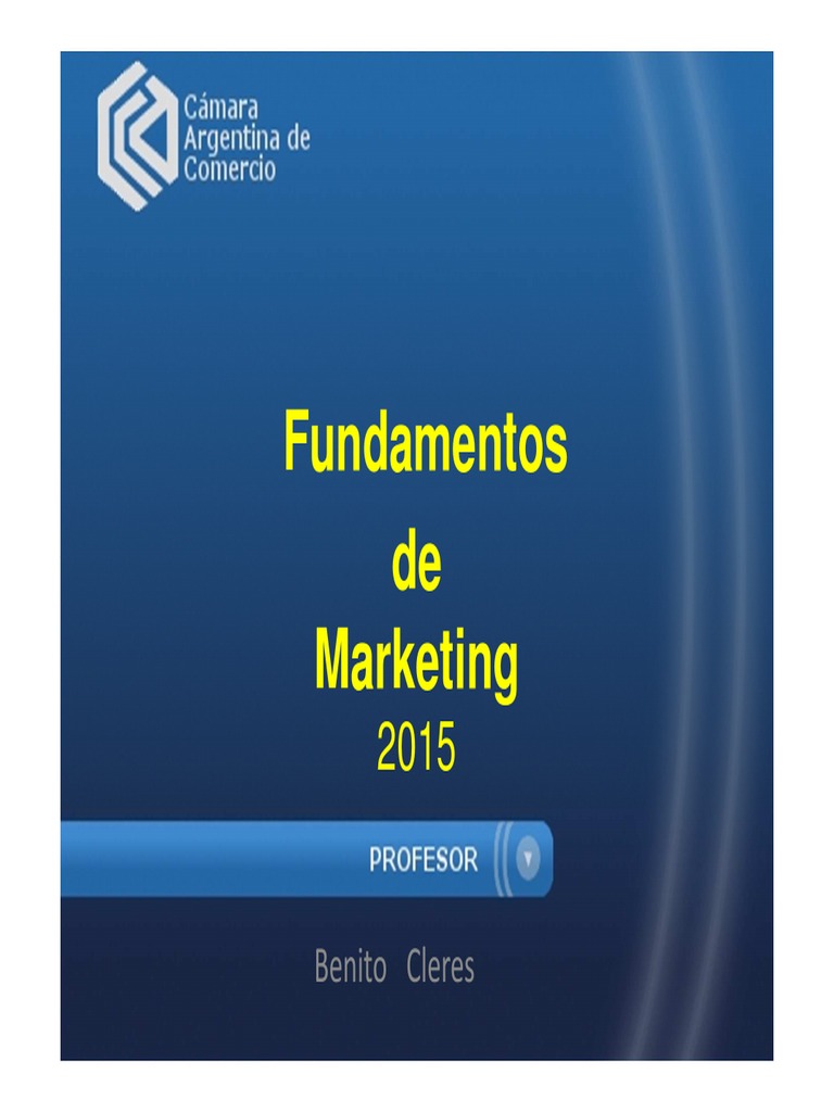 Manual Fundamentos De Marketing Pdf Marketing Economias