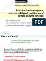 CP504 - 2022 - RS - Lectures01and02 - Introduction To Enzymes, Enzyme Catalyzed Reactions and Simple Enzyme Kinetics