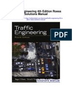 Traffic Engineering 4th Edition Roess Solutions Manual
