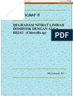 Monograf: Degradasi Nitrat Limbah Domistik Dengan Alga HIJAU (Chlorella SP)
