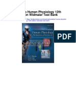 Vanders Human Physiology 12th Edition Widmaier Test Bank