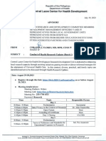 Advisory - Conduct of Health Research Updates Batch 1