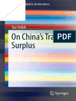 On China's Trade Surplus by Tao YUAN