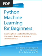 Python Machine Learning For Beginners Learning From Scratch Numpy Pandas Matplotlib Seaborn SKle