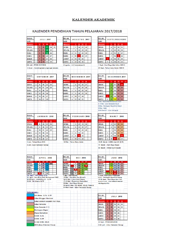 Kalender Akademik | PDF
