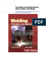 Welding Principles and Applications 7th Edition Jeffus Test Bank