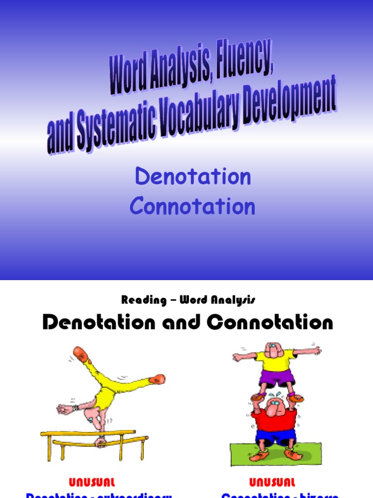 Denotation and Connotation Explained | PDF | Connotation | Language ...