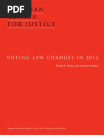 Voting Law Changes in 2012