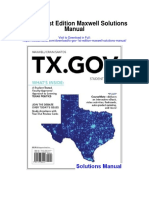 TX Gov 1st Edition Maxwell Solutions Manual