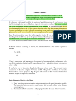 Gravity Model-Lecture Notes