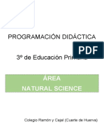 PD NATURAL SCIENCE 3º EP (Esqueleto General)
