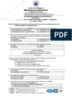 Fil 12 - Piling Larang - Teknikal - Unang Markahan - 2023-2024 Santos