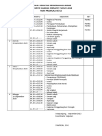 Jadwal Kegiatan Perkemahan Akbar