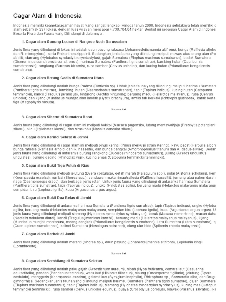 Cagar Alam Cikananga hutan tropis yang rimbun