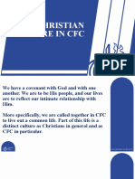 1st Year Covenant Orientation - Talk 4 Our Christian Culture in CFC - PPT