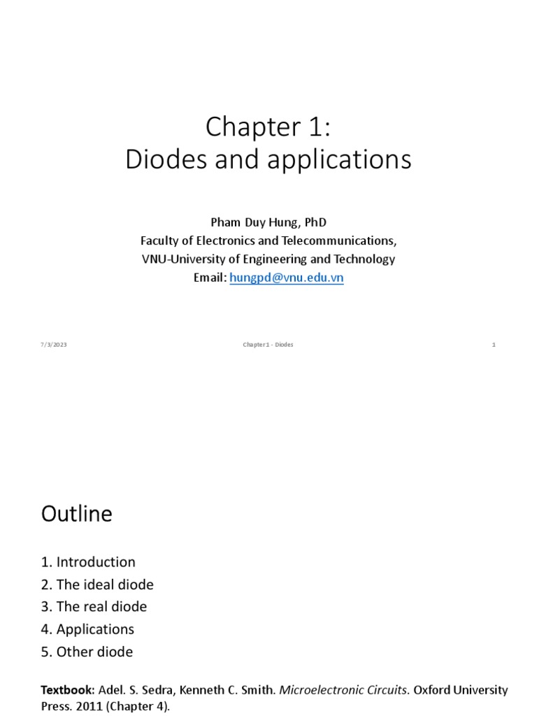 Chapter 1. Diodes and Applications PDF Rectifier Diode