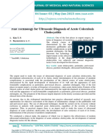 Fast Technology For Ultrasonic Diagnosis of Acute Coleculosis Cholecystitis