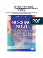 Nursing Now Todays Issues Tomorrows Trends 6th Edition Catalano Test Bank
