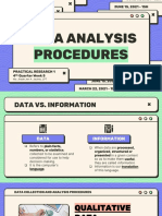 4th Quarter Lesson 5 Data Analysis Procedures