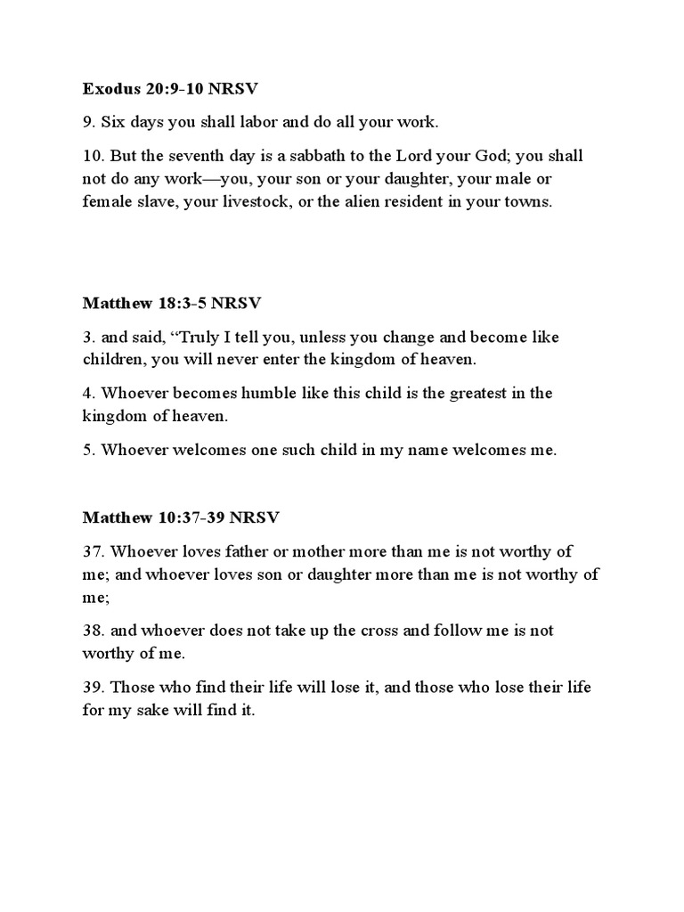 Exodus 20 | PDF