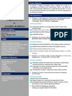 Resume of Sanjida Rahman PDF