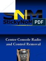 Maserati 4200 GT Center Console Radio and Control Removal