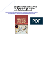 Understanding Machine Learning From Theory To Algorithms 1st Edition Shwartz Solutions Manual