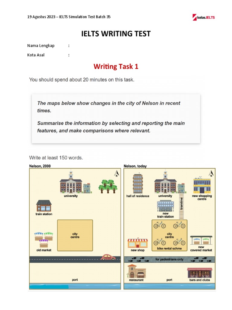 Simulasi Tes IELTS Writing Batch 35 | PDF