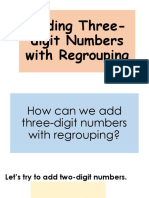 Adding Three-Digit Numbers With Regrouping