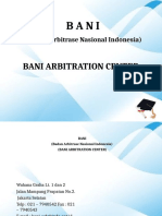 Sejarah Badan Arbitrase Nasional Indonesia (BANI)