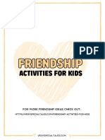 Friendship Activities Kids VerySpecialTales