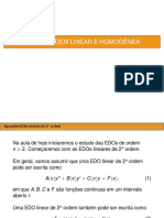 Conteúdo 11 (Calc2) - EDO 2 Ordem Linear e Homogênea