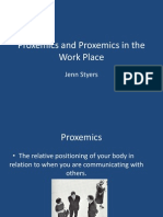Proxemics and Proxemics in The Work Place